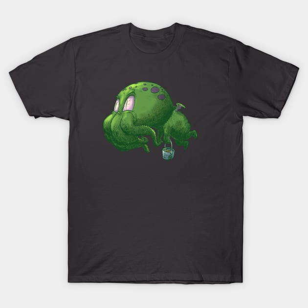 Halloween Cthulhu trick or treat T-Shirt by Carlos CD